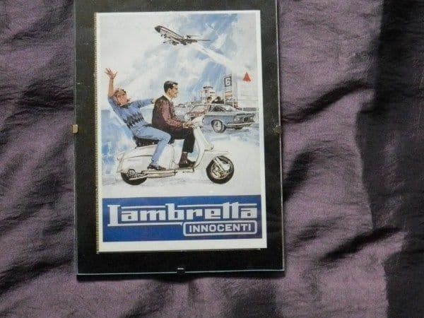 Framed Lambretta Advert