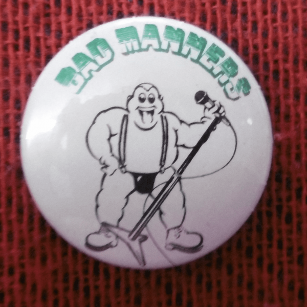 White Bad Manners Badge